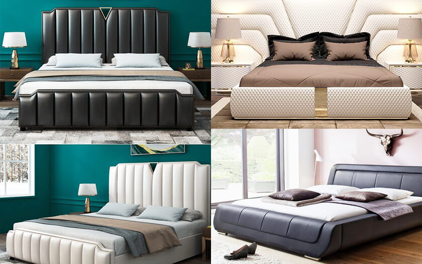 แบบเตียงนอน-เตียงบุหนัง